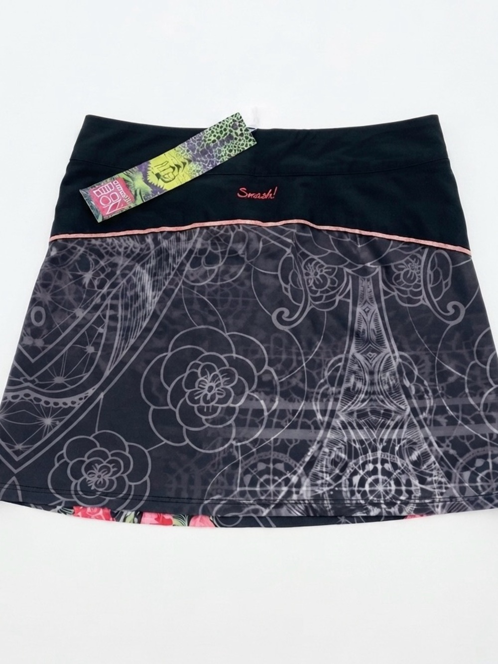 ✨ NWT Smash! Barcelona Floral Graphic Mini Skirt Artsy Boho ✨ - Picture 2 of 2